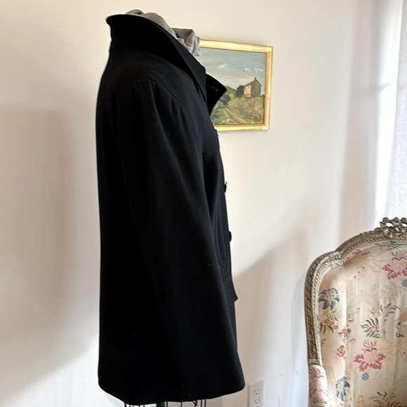 Black Peacoat in Perfect Condition Sz 12 - Picture 2 of 9